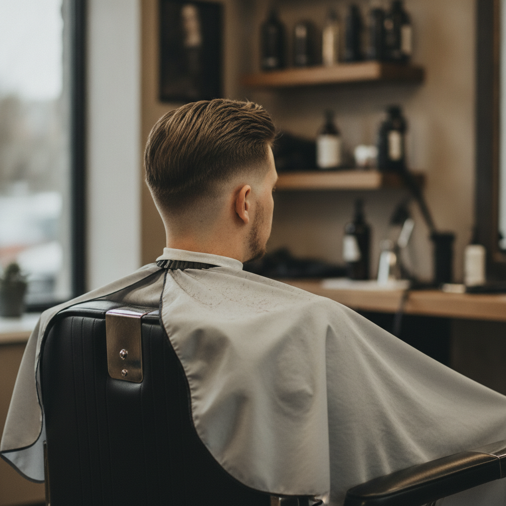 Men's Haircut  - No Face and No Text
