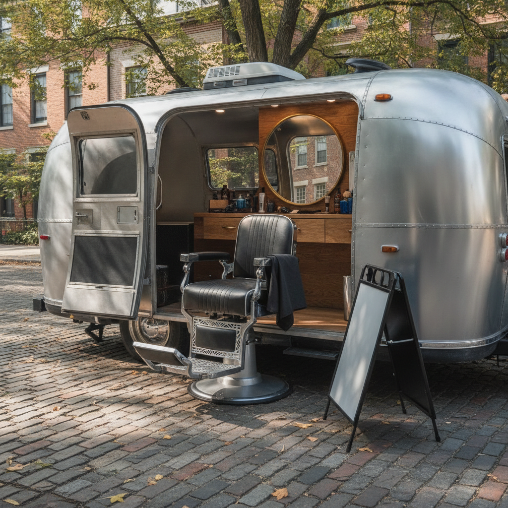 Mobile Barbers - No Face and No Text